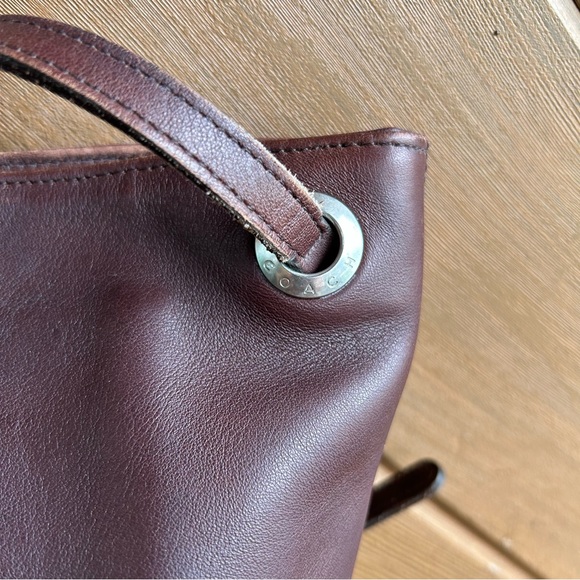 Vintage Coach Westport  brown leather bucket handbag tote Made in USA - Picture 5 of 16